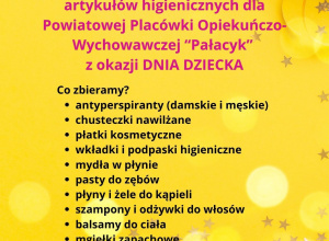 Zbiórka artykułów higienicznych